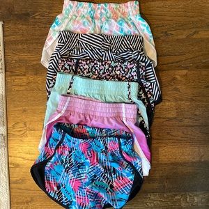 Girls athletic shorts lot 6 pair